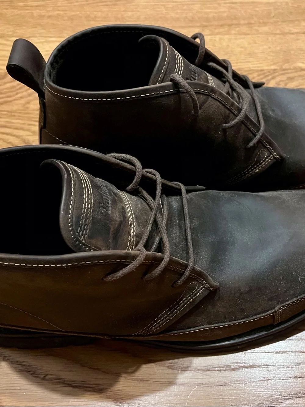 Timberland Men's Dark Brown Leather Boots